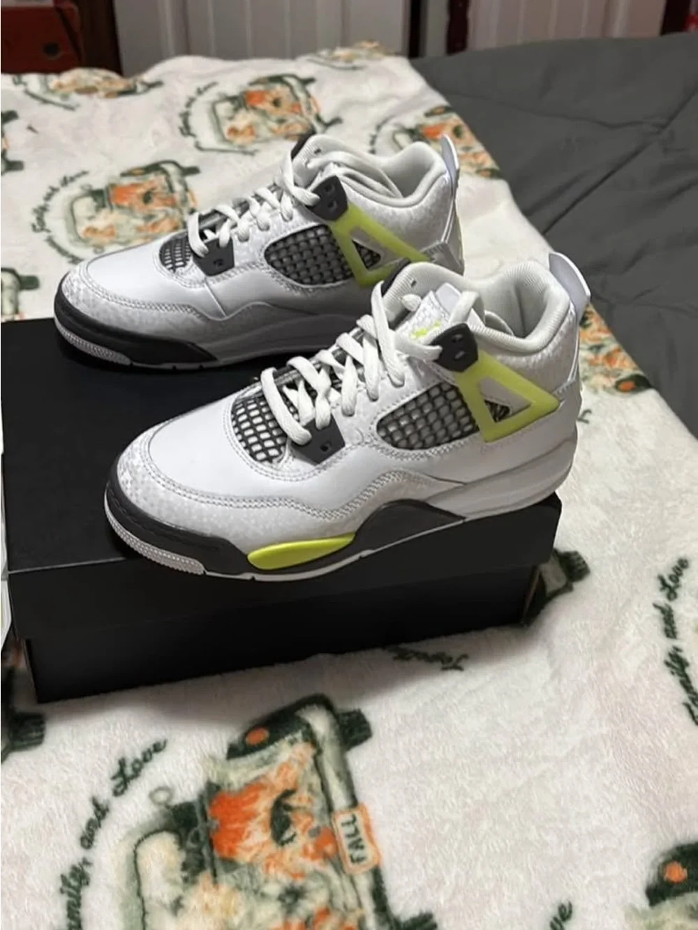 Jordan Kids' Sneakers - White/Neon Yellow/Gray